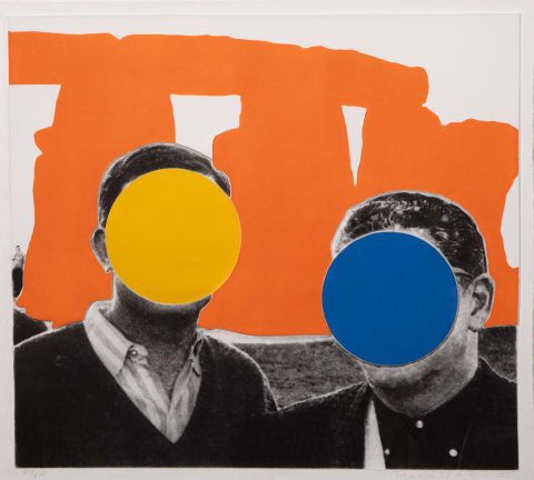Stonehenge (With Two Persons) Orange