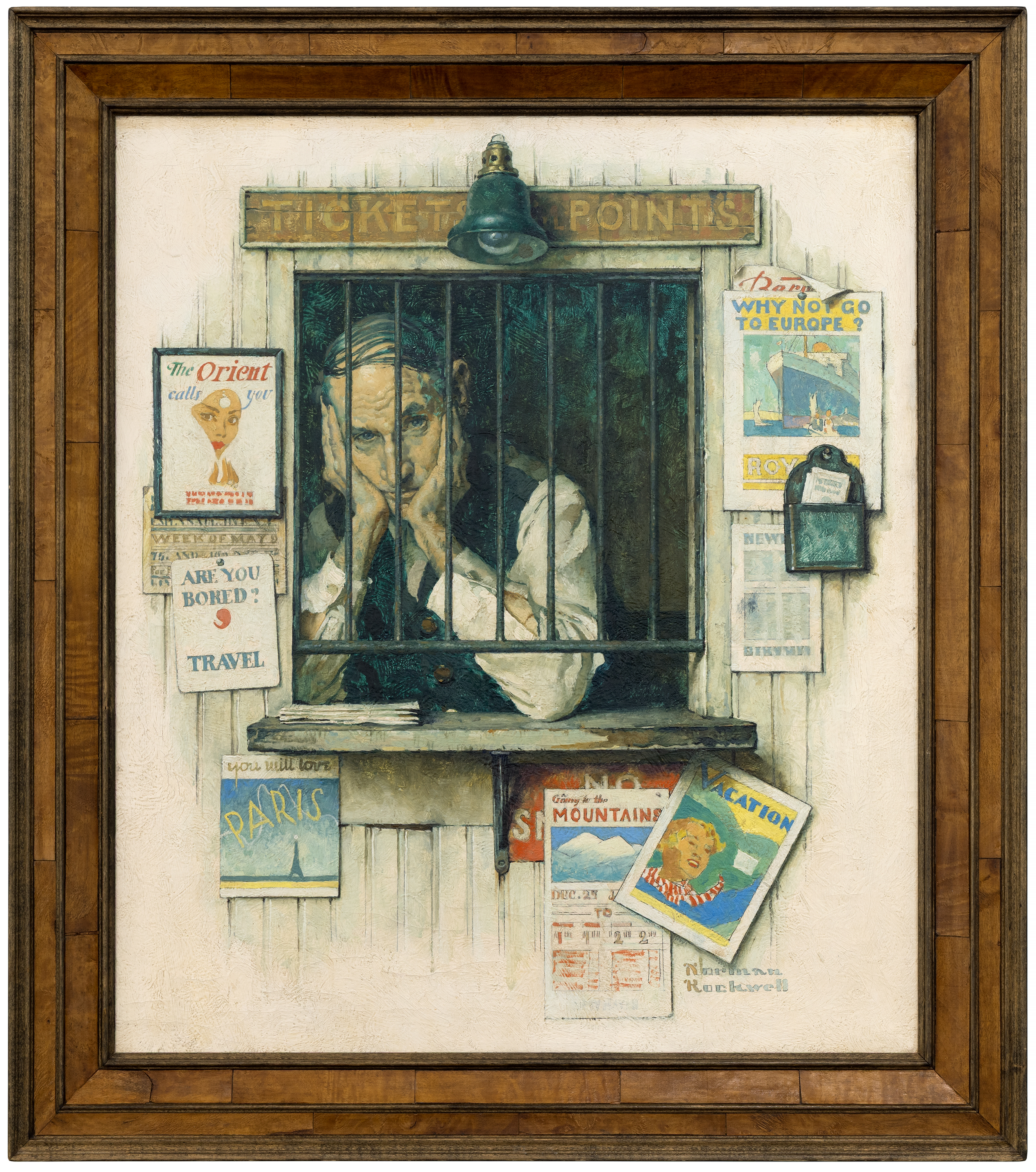 Ticket Seller by Norman Rockwell | Heather James