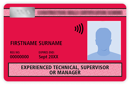 CSCS Red Technical Supervisor/ Management Card (TSM)