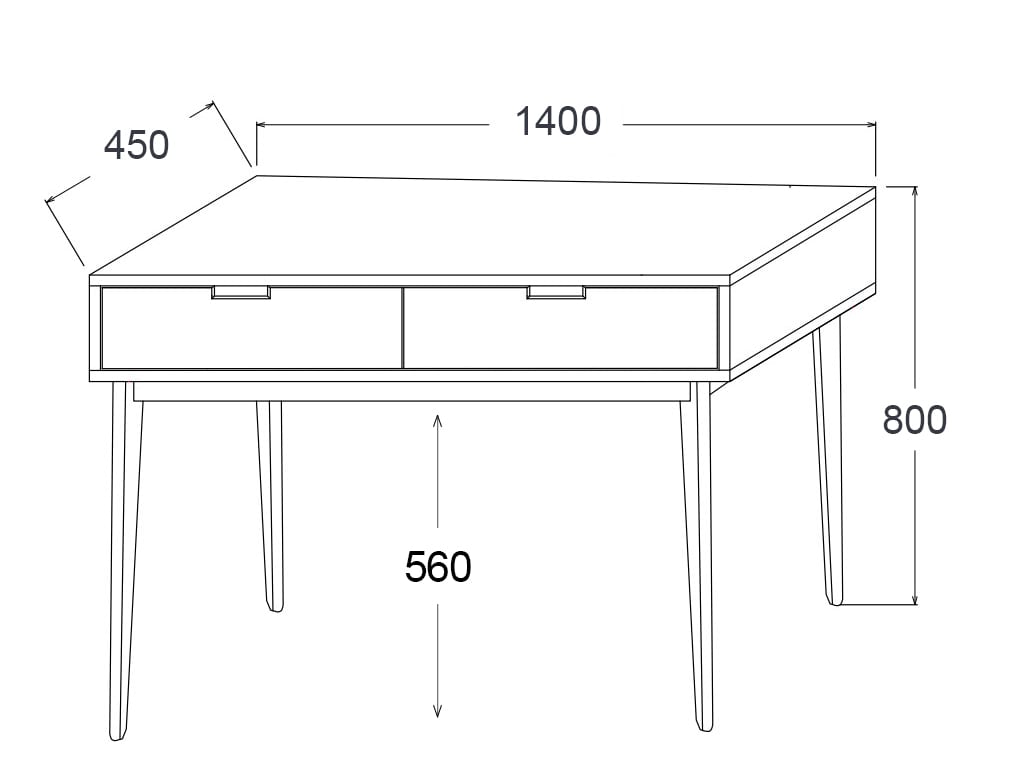 Office Desks Dimensions