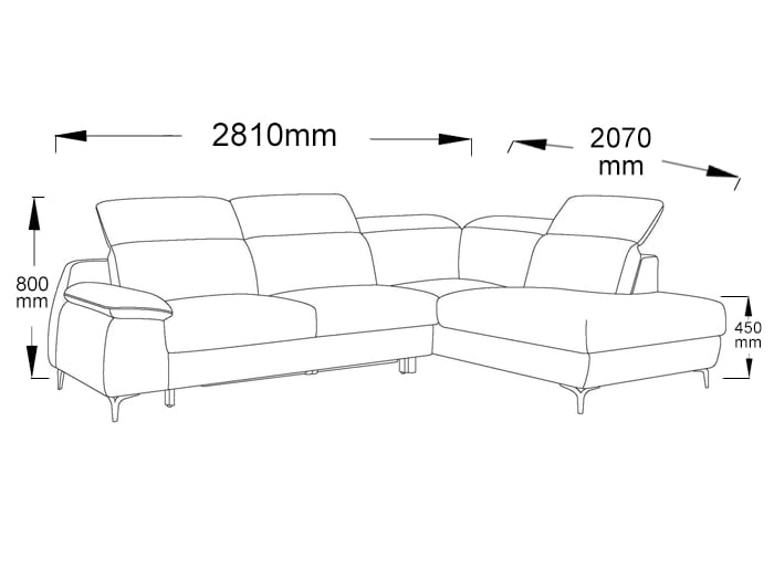 Sydney Sofa Bed with Storage Dimensions