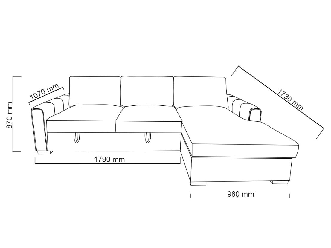 Siesta Sofa Bed Dimensions