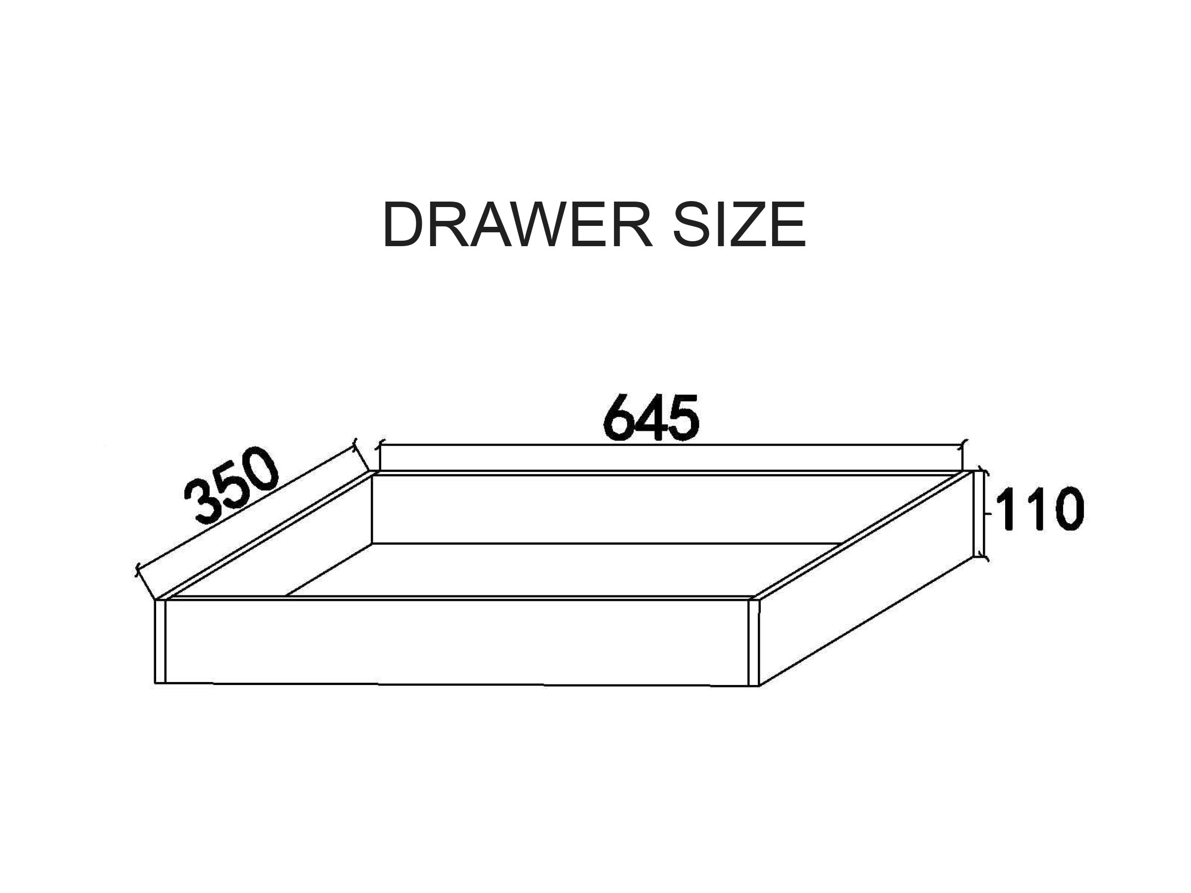 Drawers Dimensions