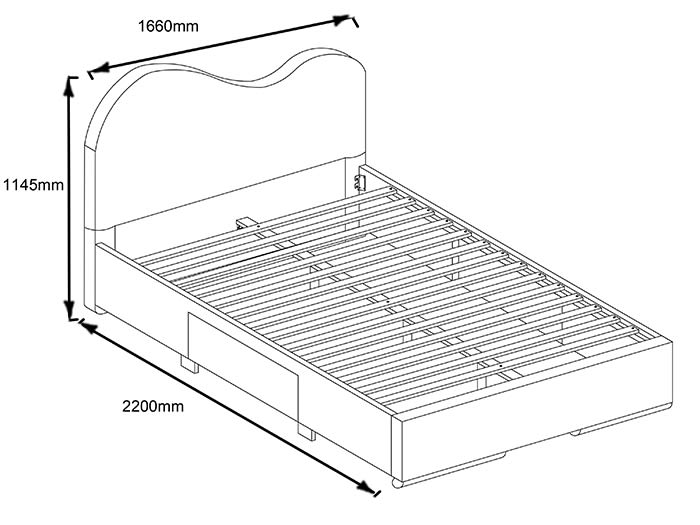 Amber Queen Bed Dimensions