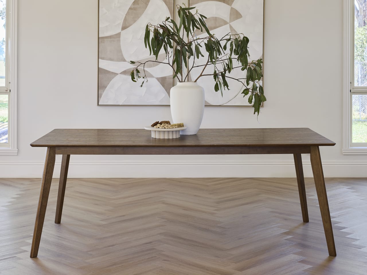 Franki Hardwood Dining Table | Rustic Walnut | 2000mm