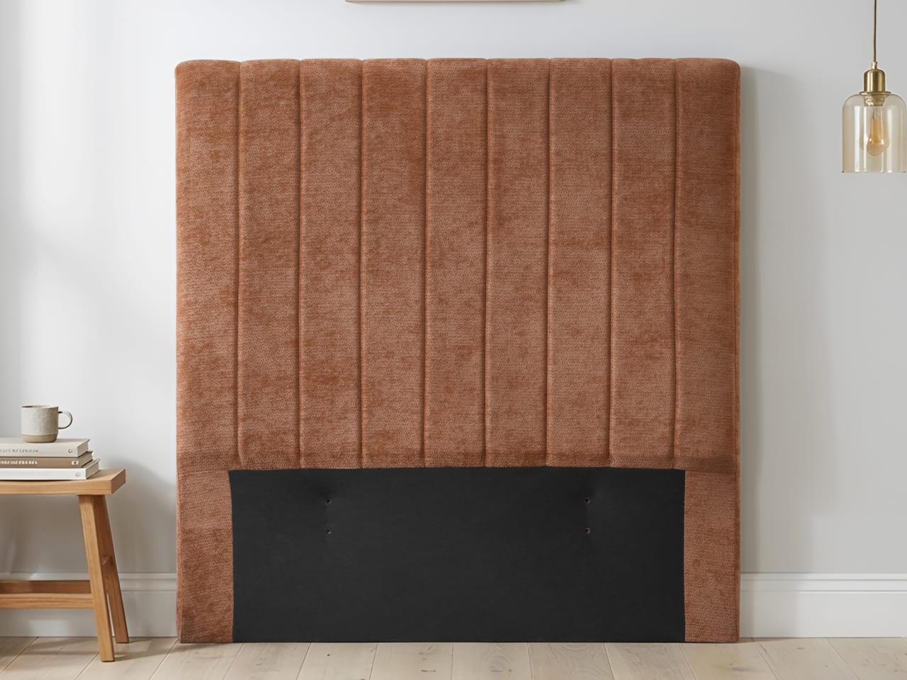 Cannes Single Upholstered Headboard | Orange