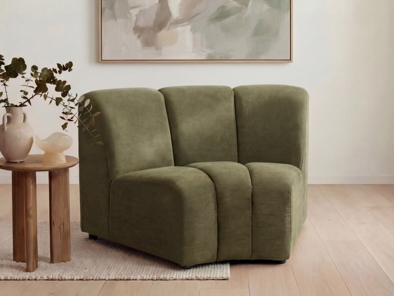 Cloud-9 Green Modular Corner Piece