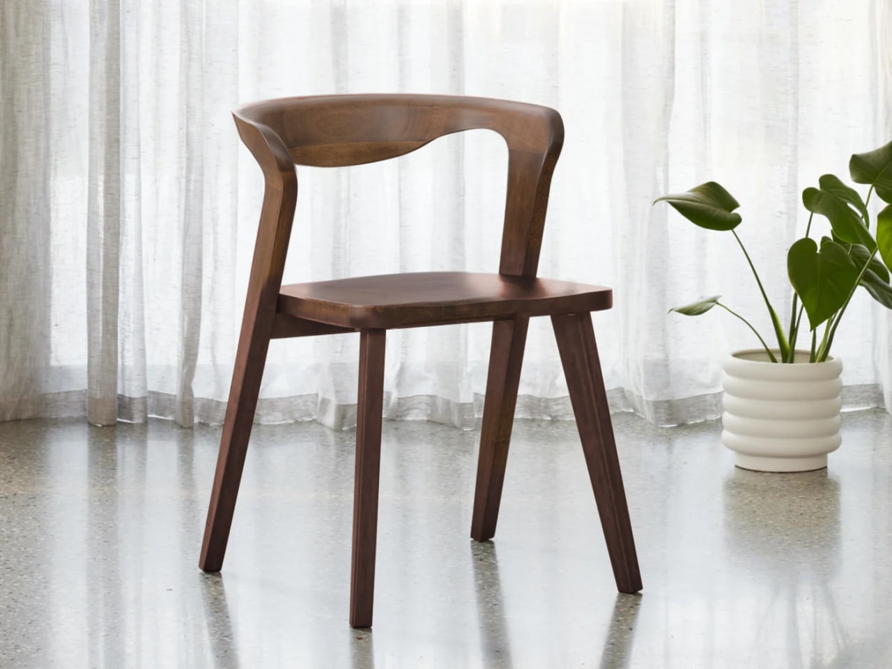 Casa Hardwood Dining Chair | Rustic Walnut