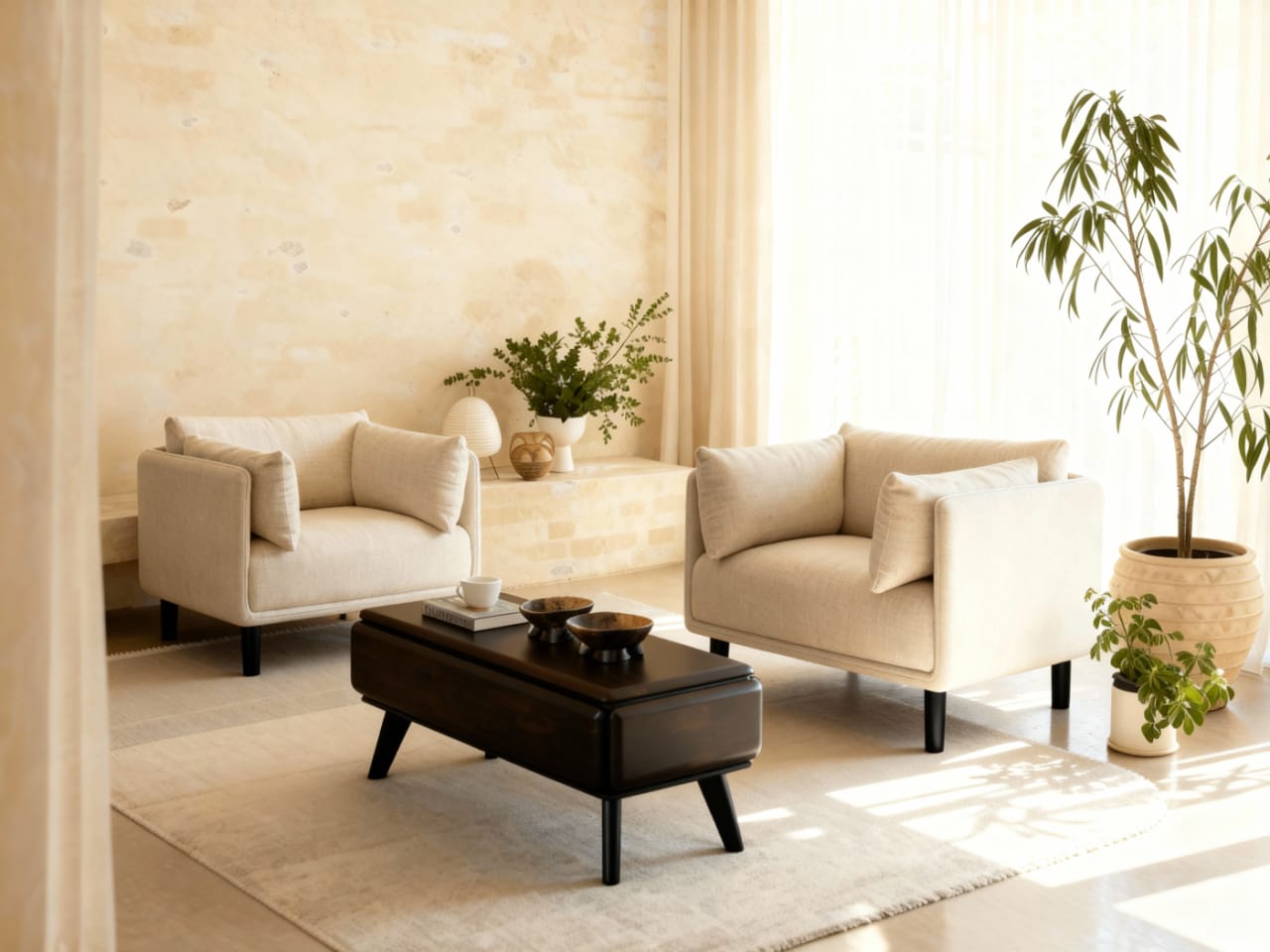 Coco 2PCE Double Armchair Package | Beige