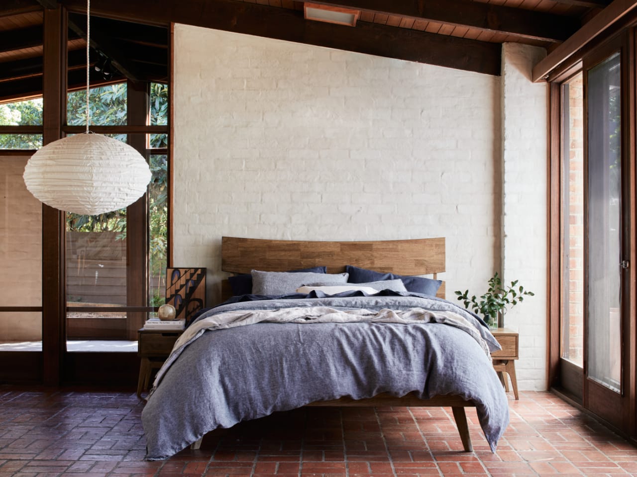 Cruz 3PCE Hardwood Double Bedroom Suite | Rustic Walnut