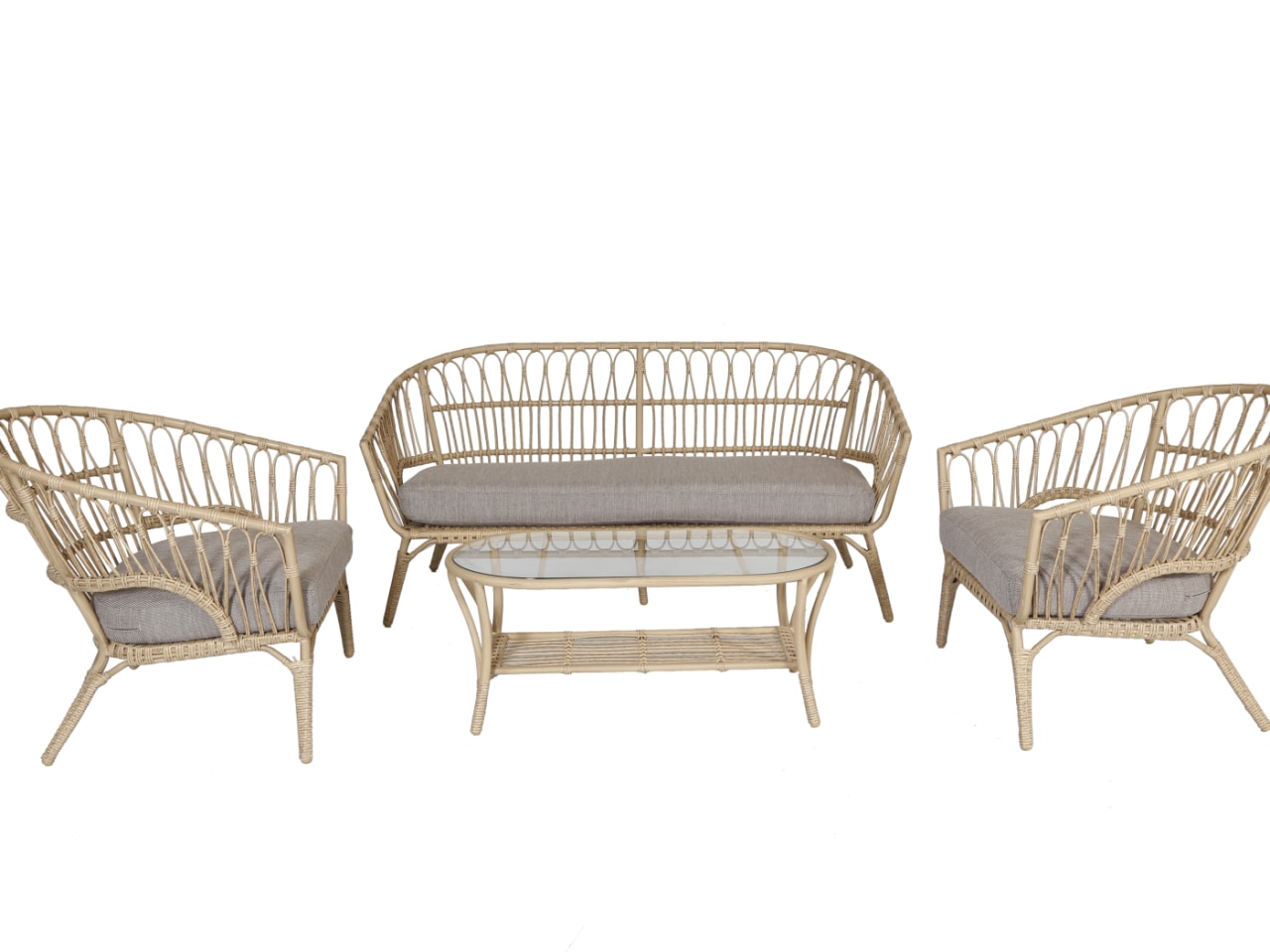 Lenco Wicker Outdoor Lounge Set