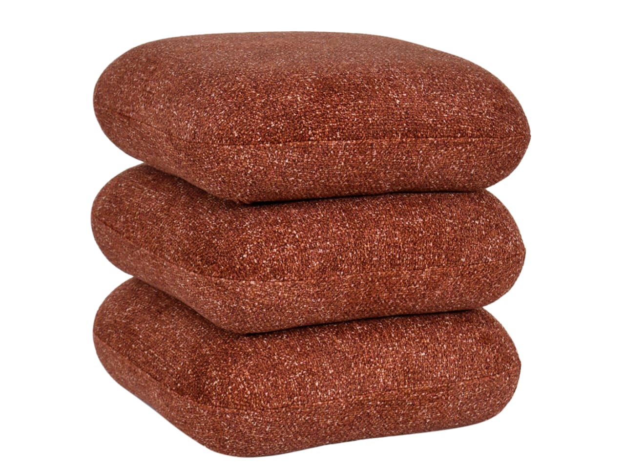 Pebble Rust Orange Ottoman