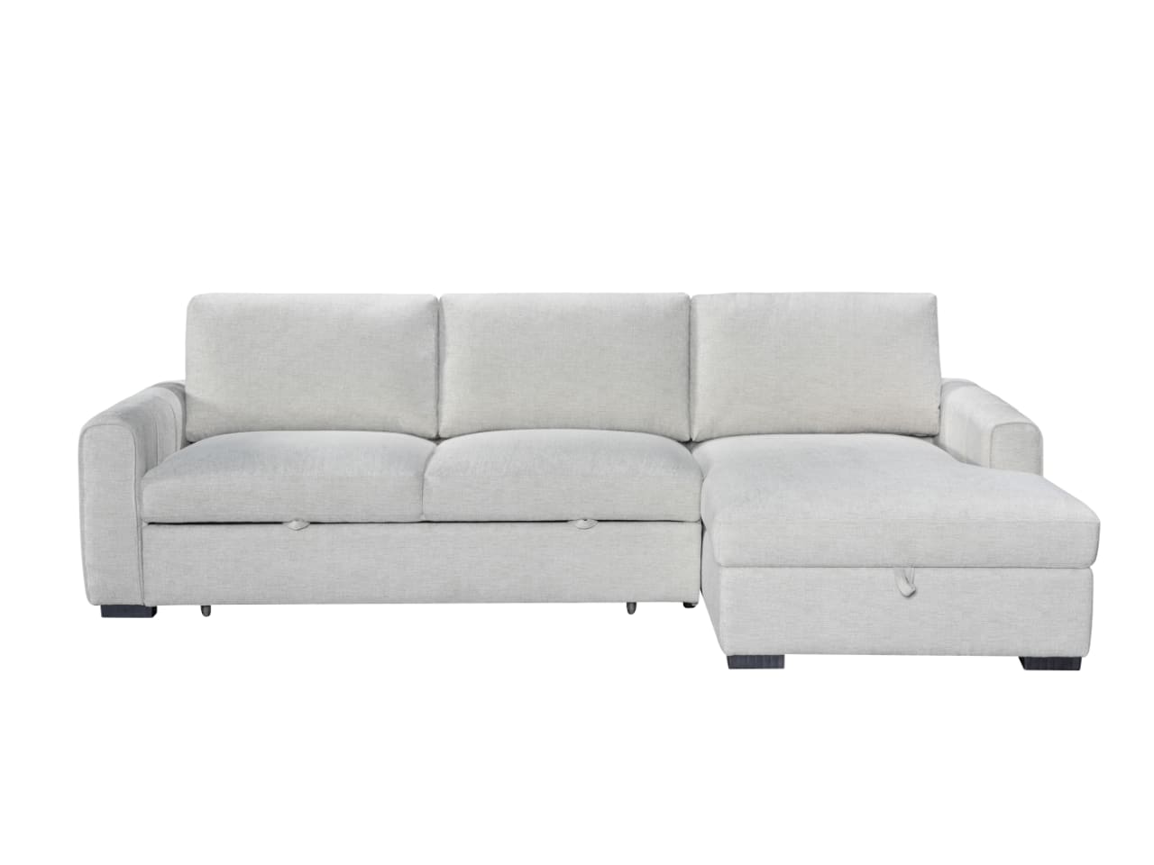 Siesta Beige Sofa Bed with Storage | Right Chaise