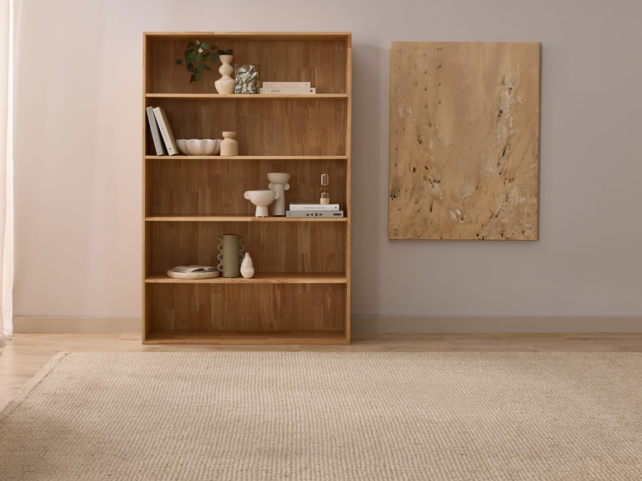 Stax Hardwood Bookcase | Natural | Wide (1200mm)
