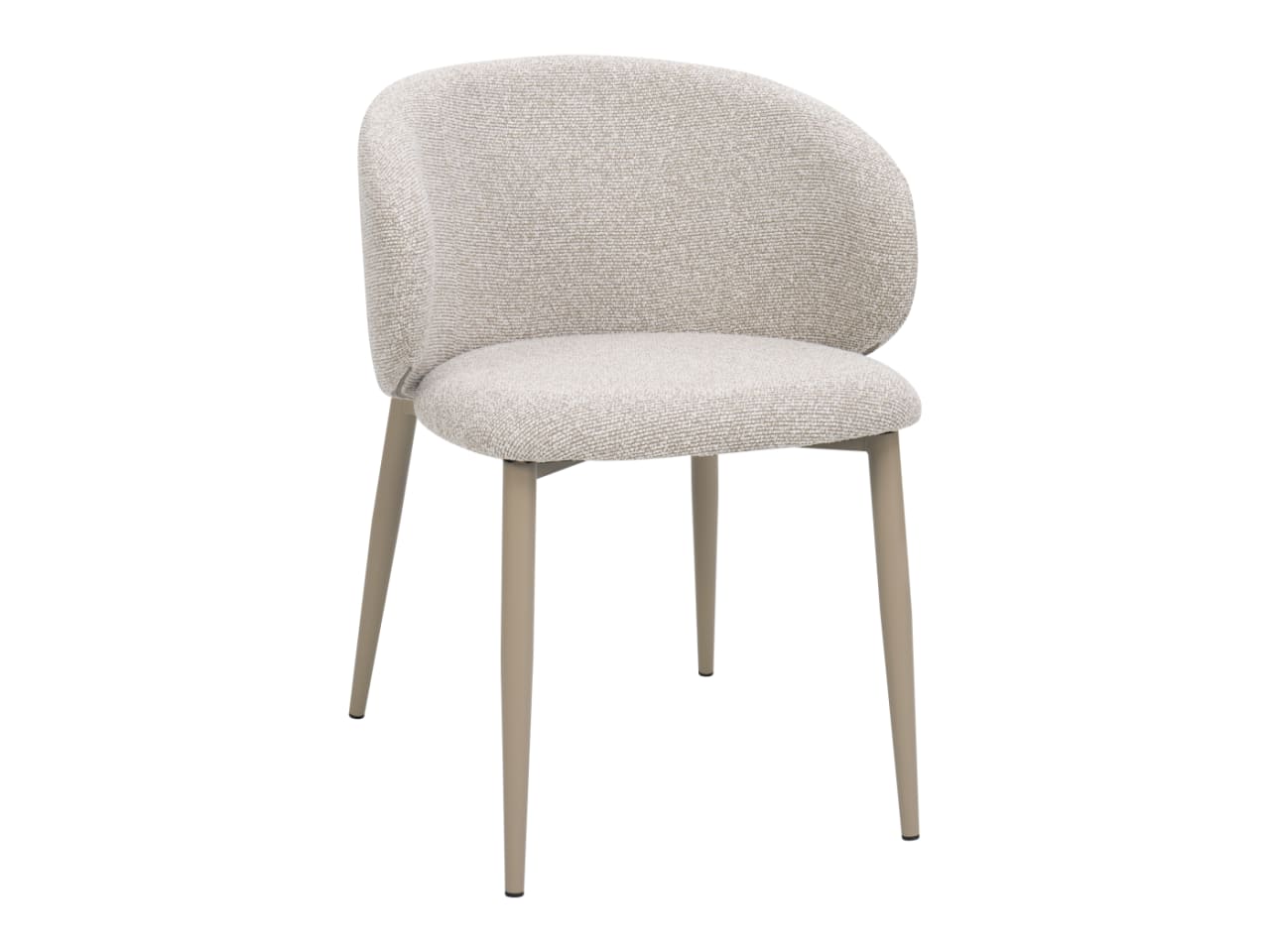 Vogue Dining Chair | Taupe Frame | Latte Beige Fabric