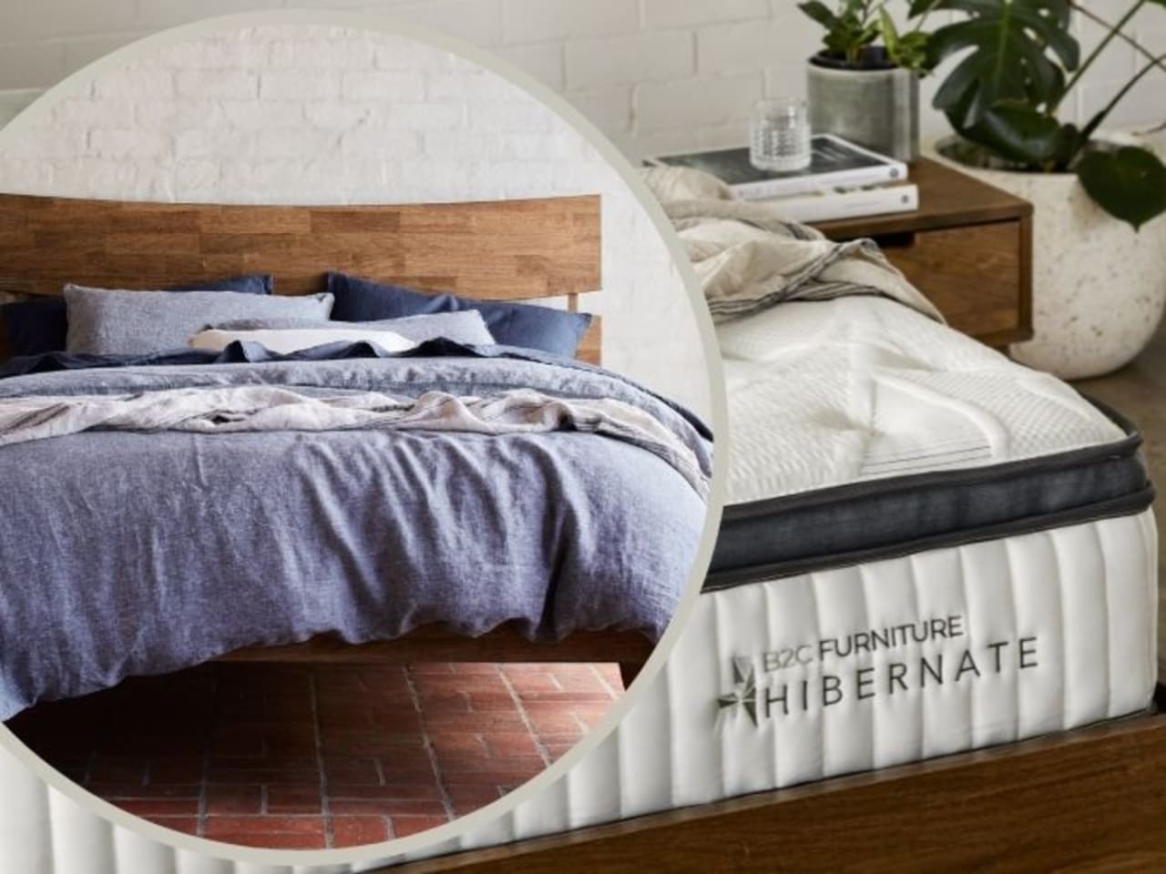 Hibernate Bedroom Buddy Package | Cruz Queen Bed + Mattress Bundle