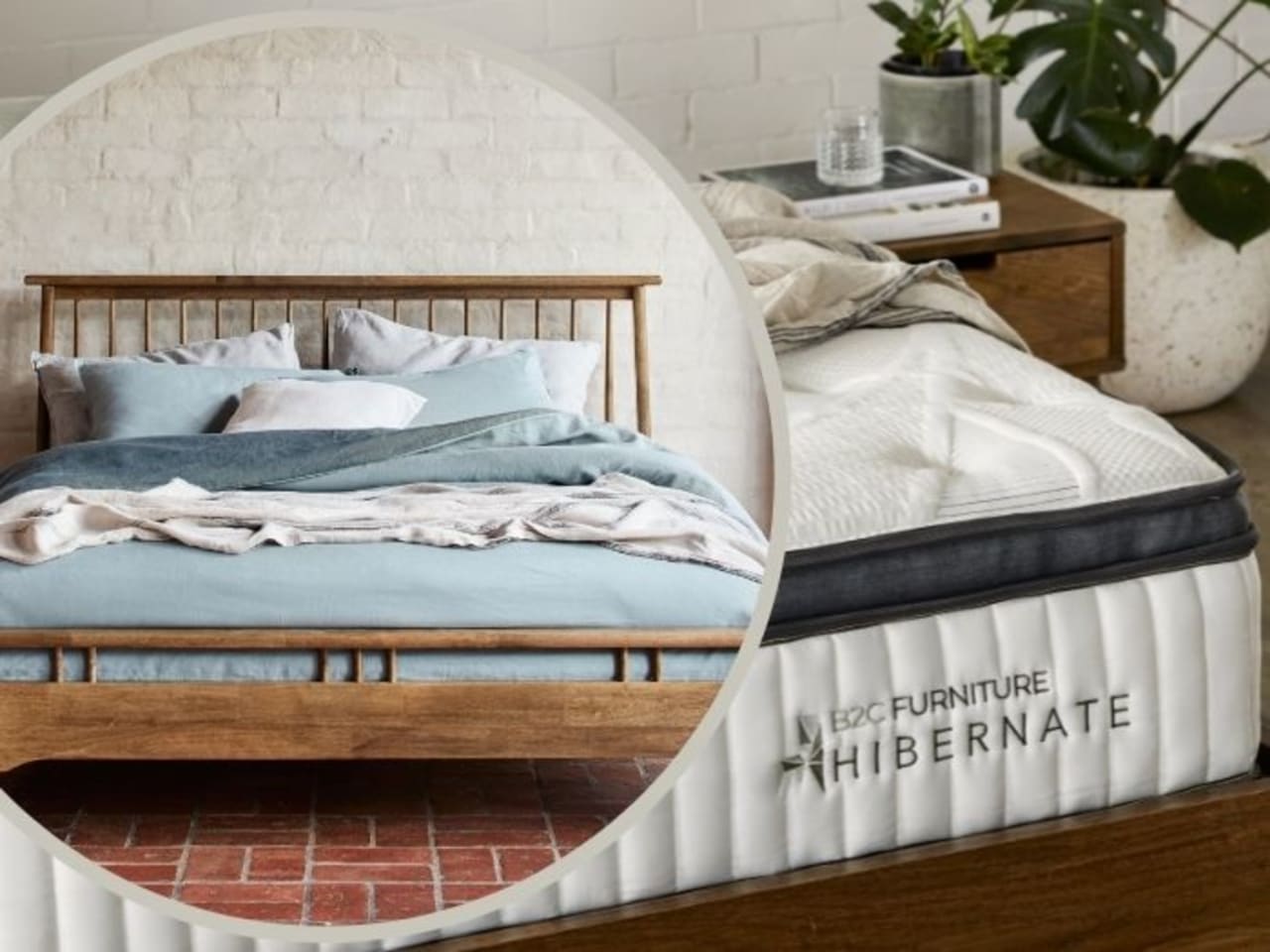 Hibernate Bedroom Buddy Package | Rome Queen Bed + Mattress Bundle
