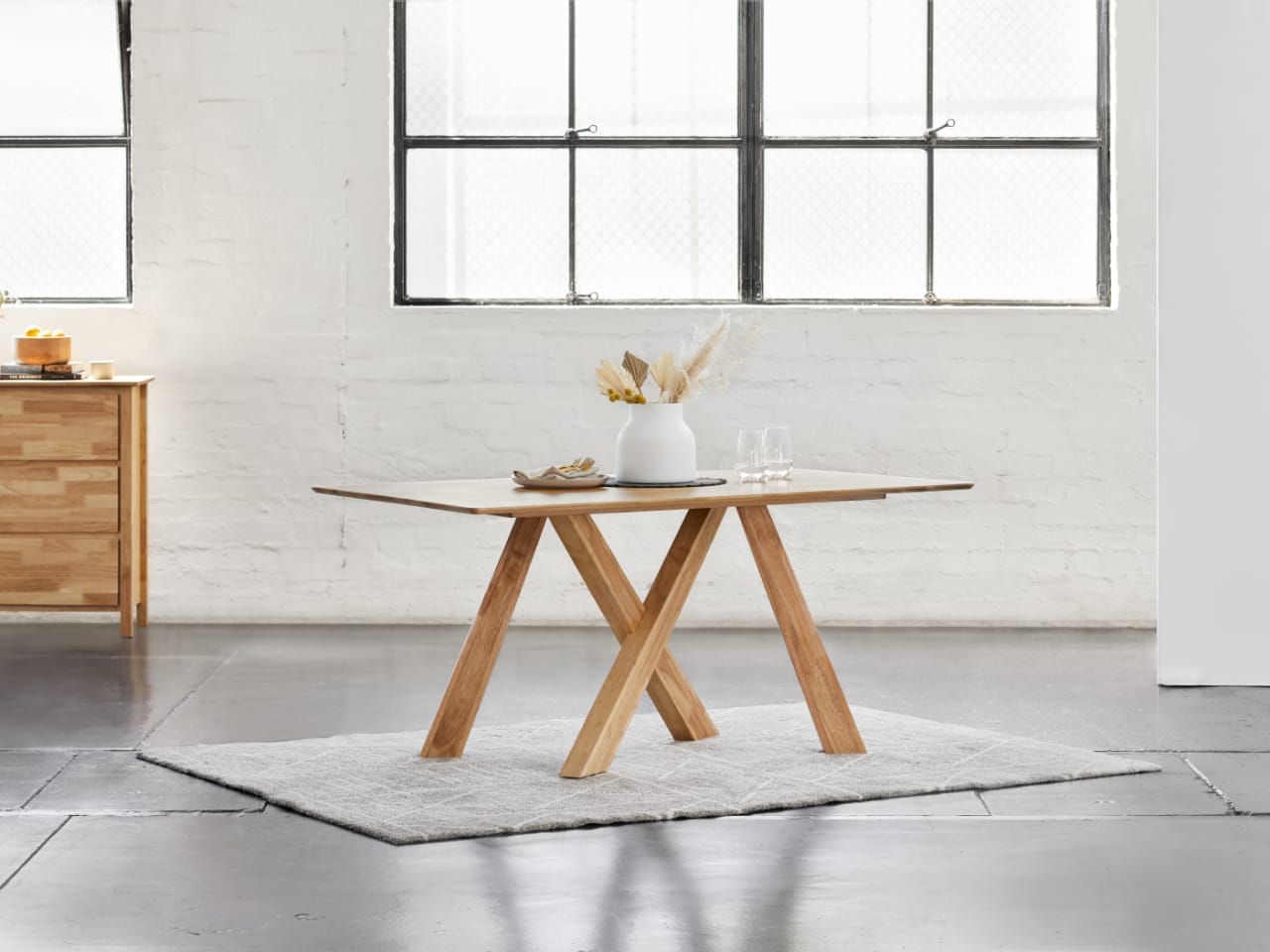 Gaudi Hardwood Dining Table | Natural