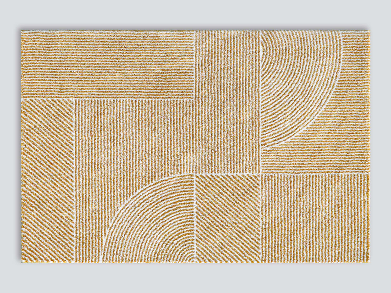 Tyric Pattern Area Rug | Mustard | 2m x 2.9m
