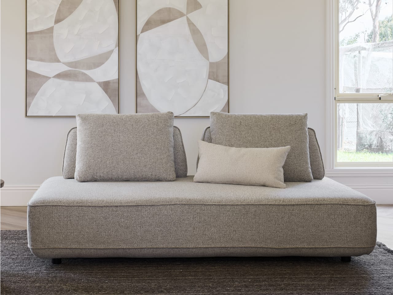 Bean Modular Sofa | Beige Fabric