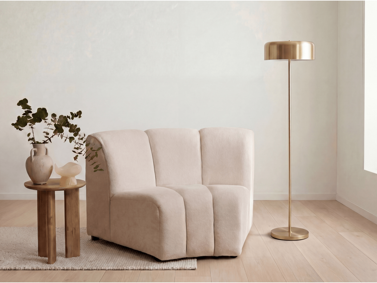 Mushroom Floor Lamp | Gold | 150cm