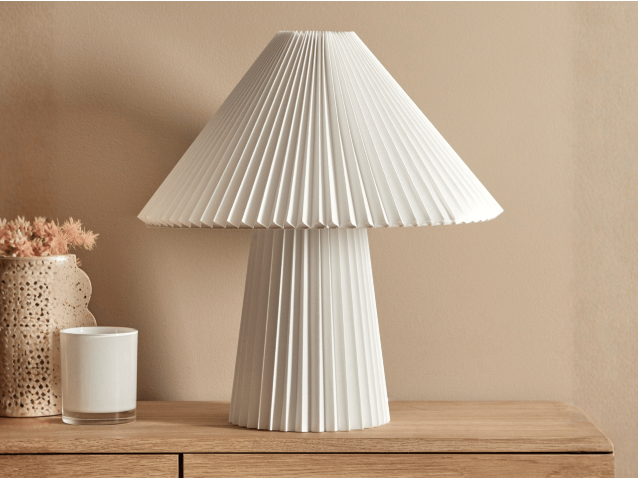 Noa Table Lamp | White | 43cm