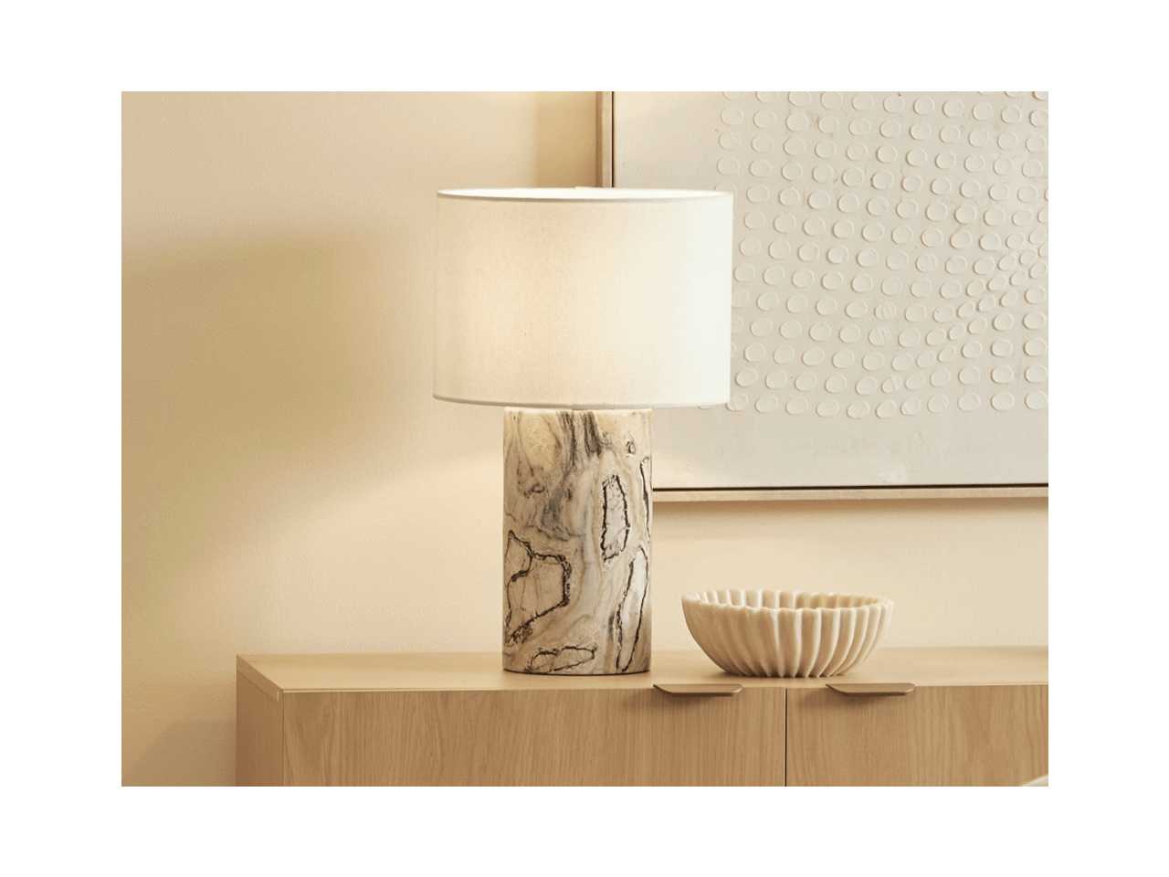 Quinn Marble Table Lamp | Jade | 46cm
