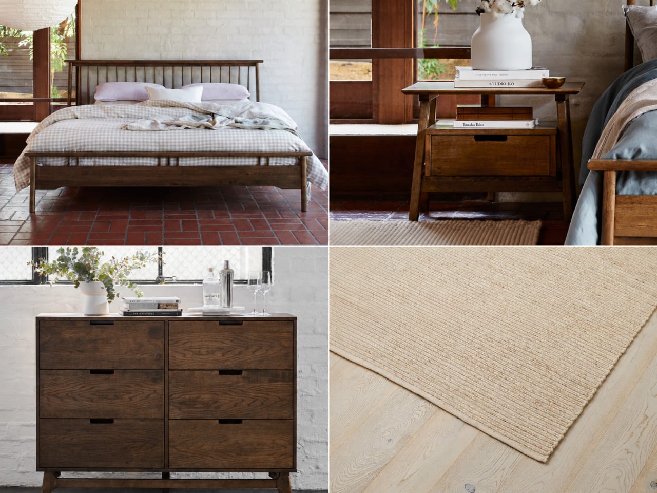 Rome 5PCE King Bedroom Package | Rustic Walnut