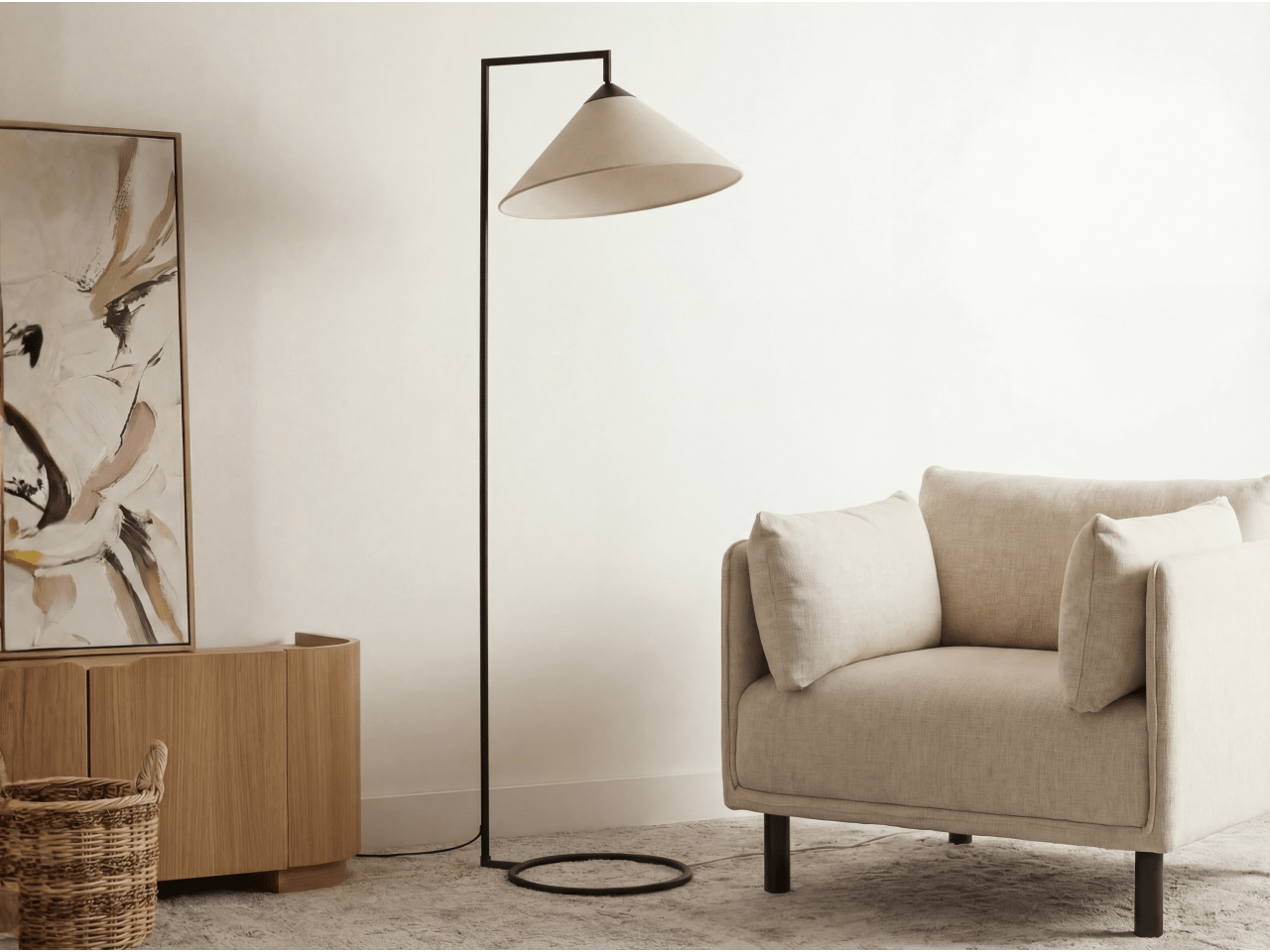 Weston Floor Lamp | Black | 160cm