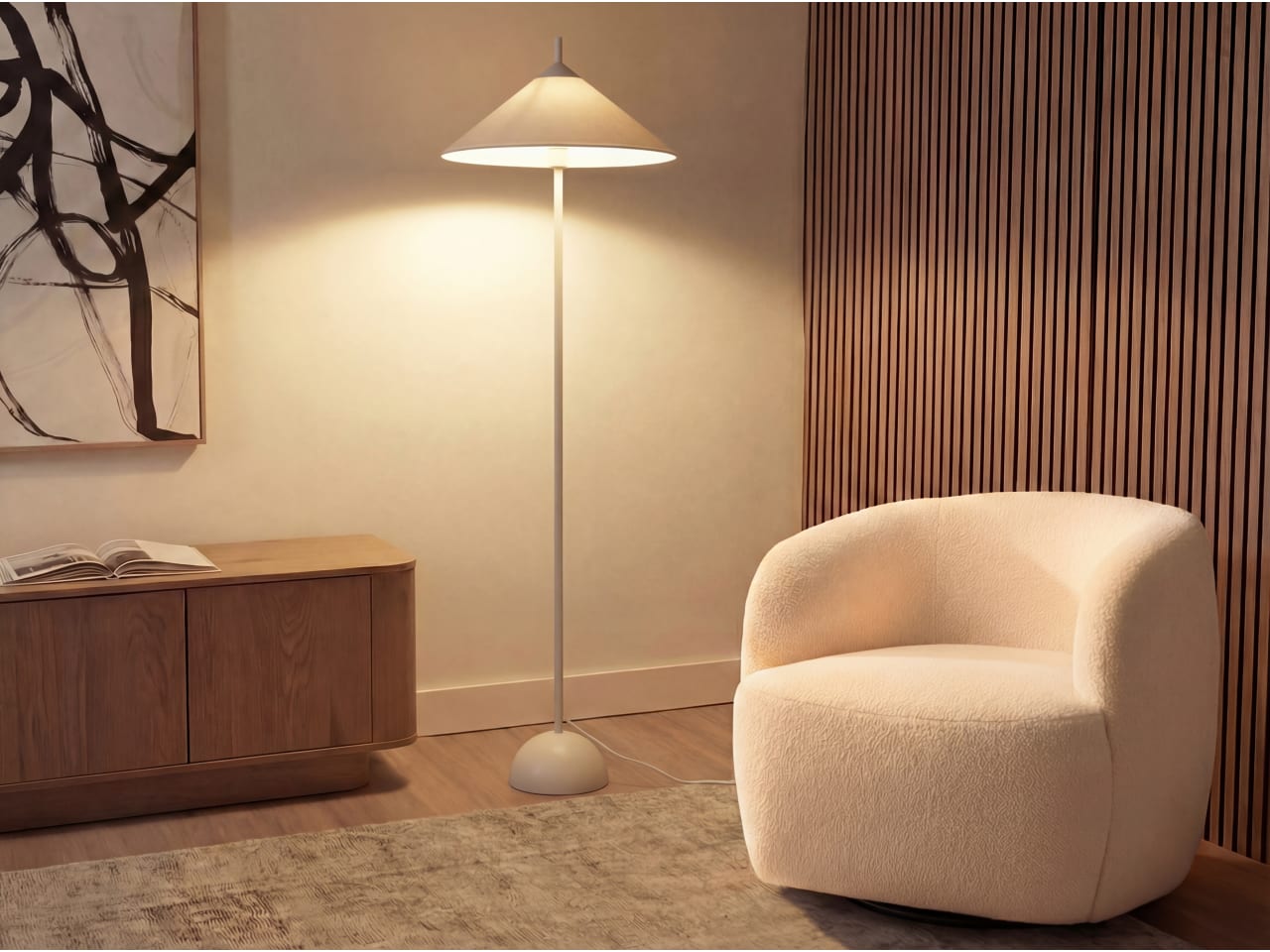 Arlo Floor Lamp | Oak | 161cm