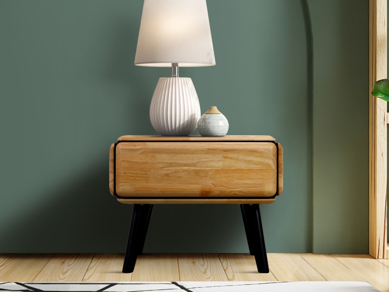 Casa Hardwood Side Table | Natural