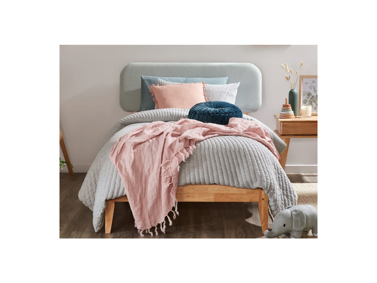 Aspen Toddler Single Bed | Natural Hardwood 