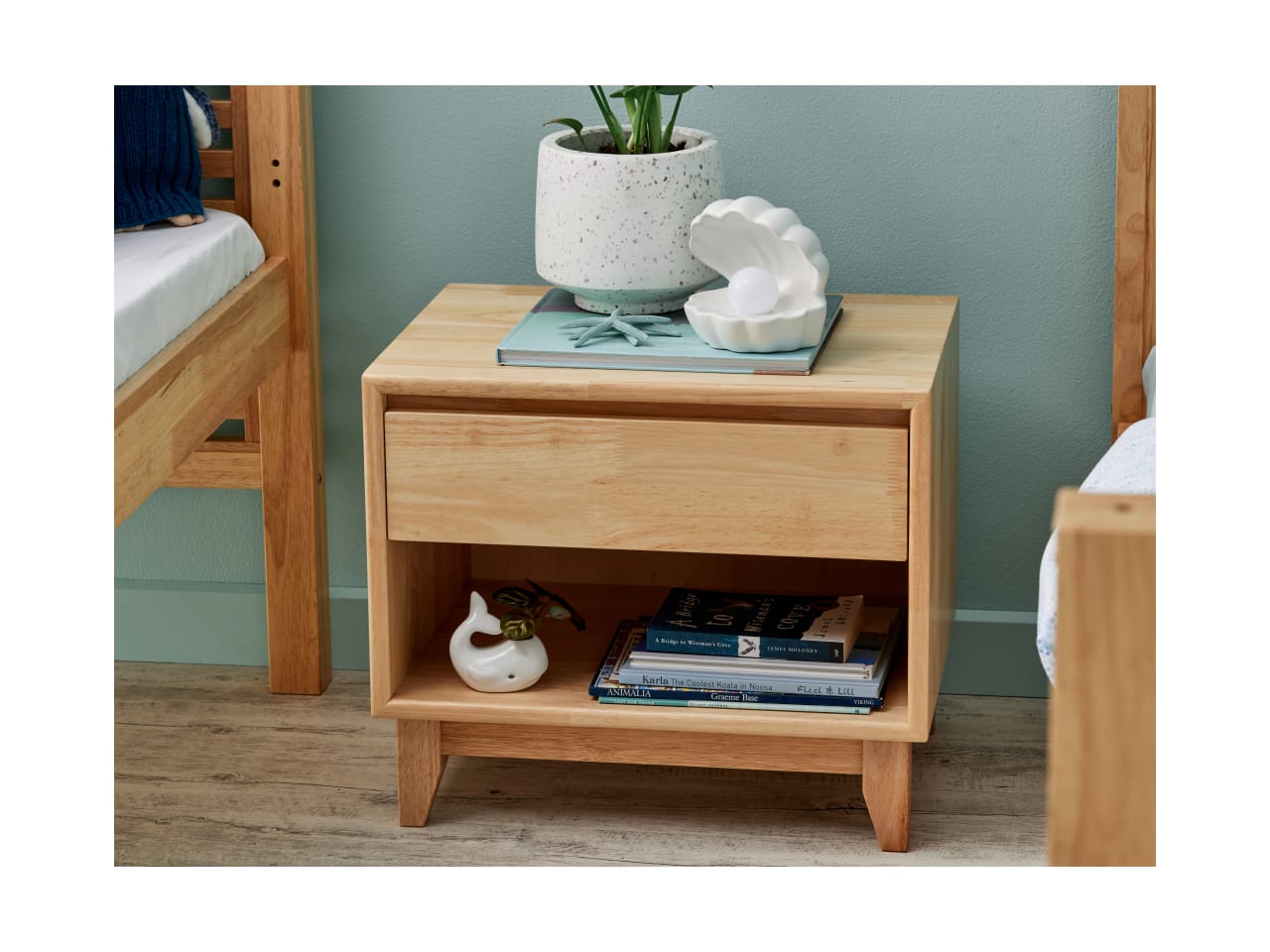 Oslo Hardwood Bedside Table | Natural