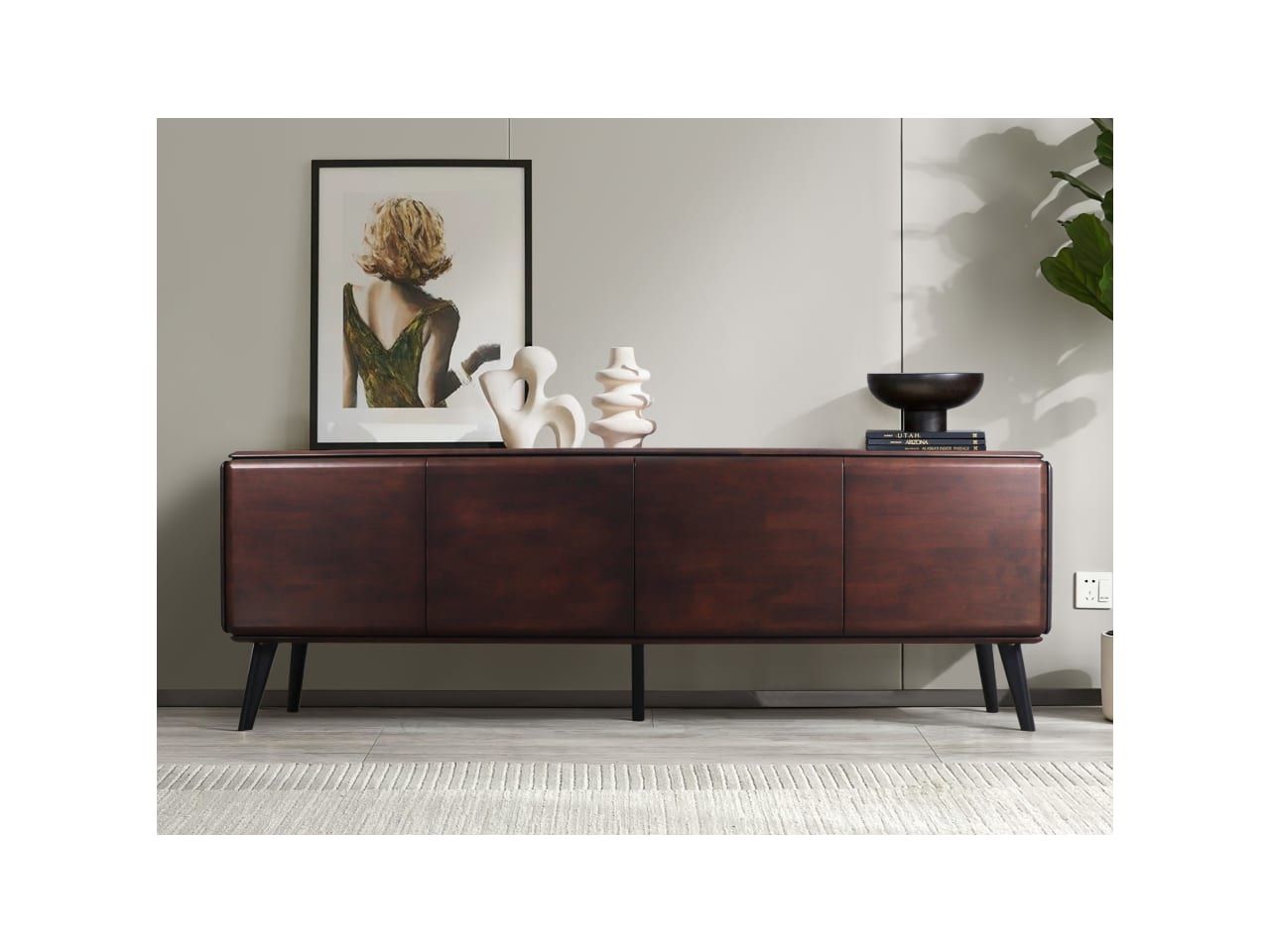 Casa Hardwood Sideboard Buffet | Arabica Walnut | 2400mm