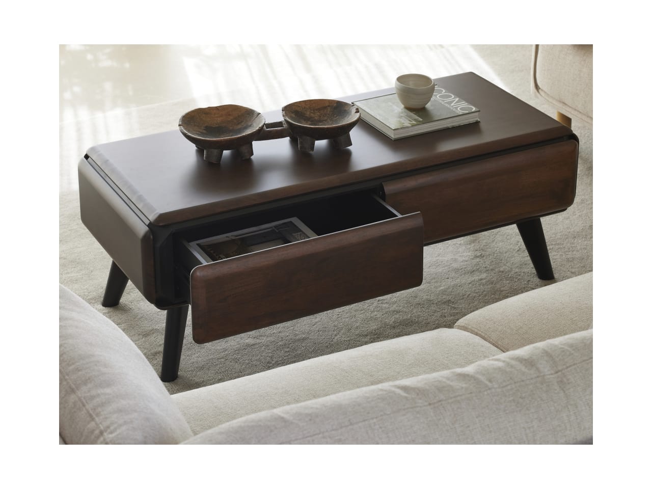 Casa Hardwood Coffee Table | Arabica Walnut
