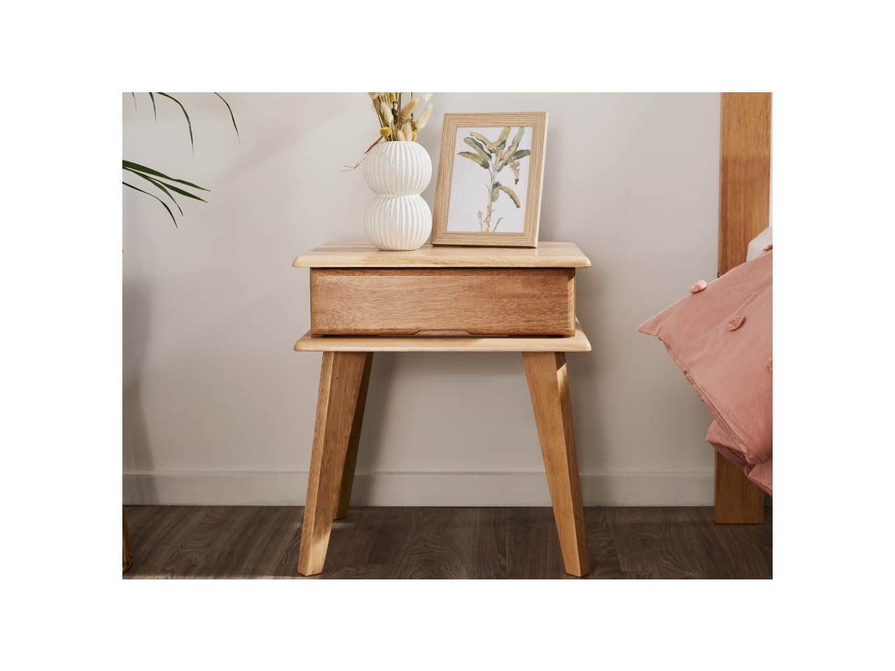 Ari Bedside Table | Natural Hardwood