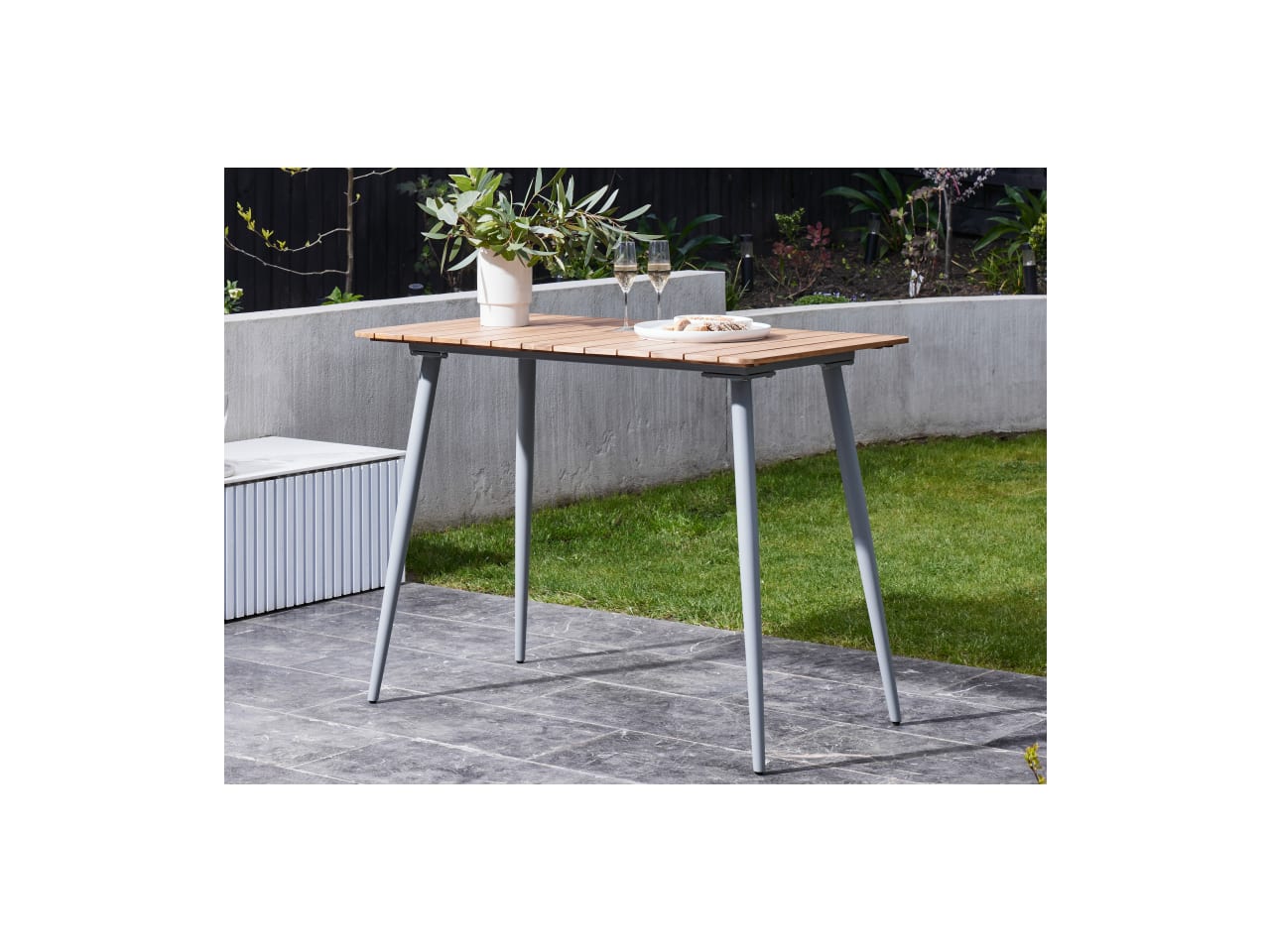 Novara Acacia Outdoor Bar Table