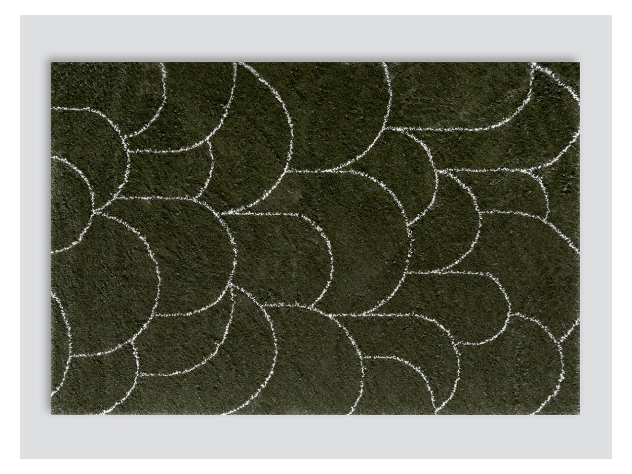 Turret Pattern Area Rug | Green | 1.6m x 2.3m
