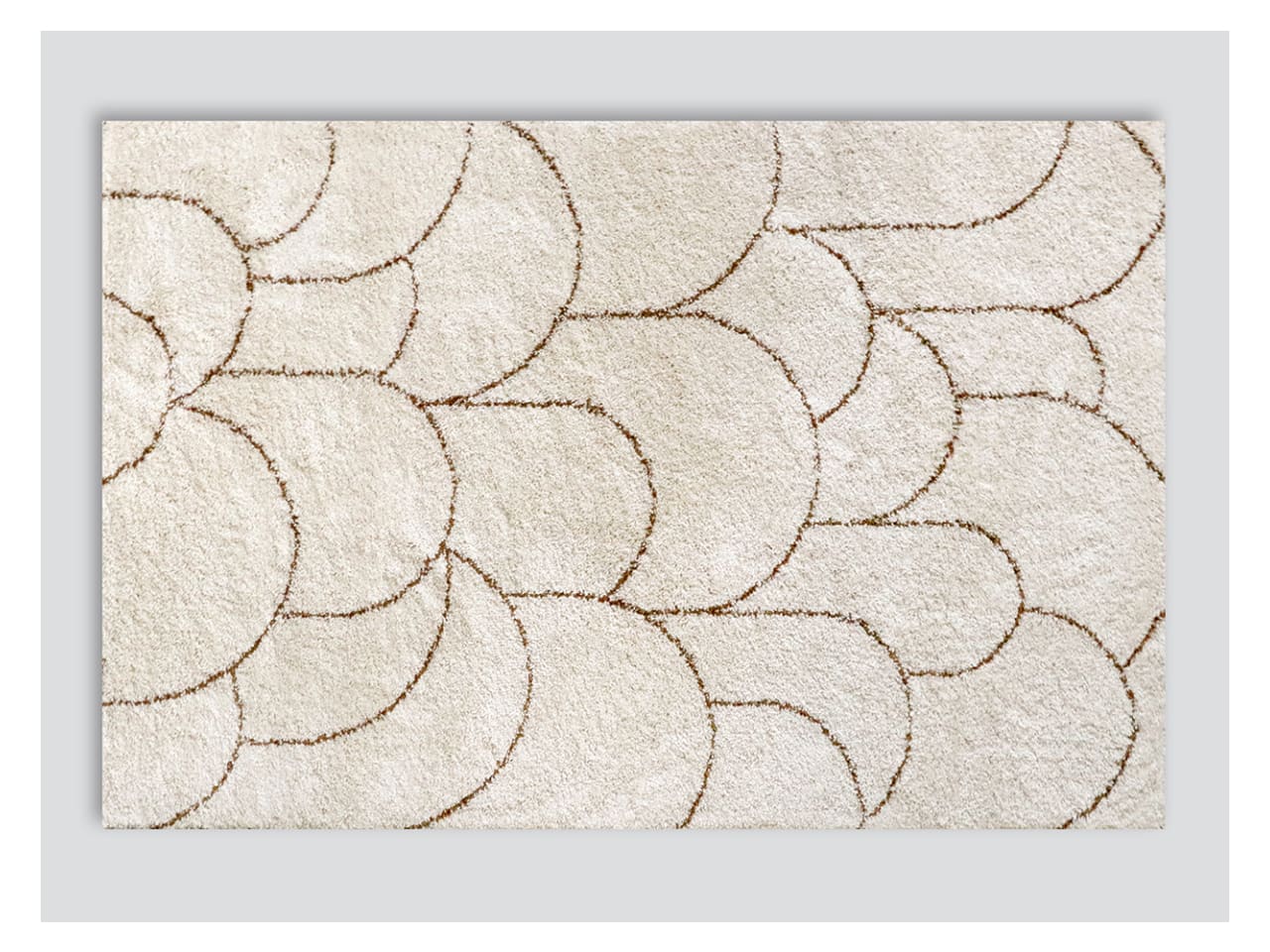 Turret Pattern Area Rug | Beige | 1.6m x 2.3m