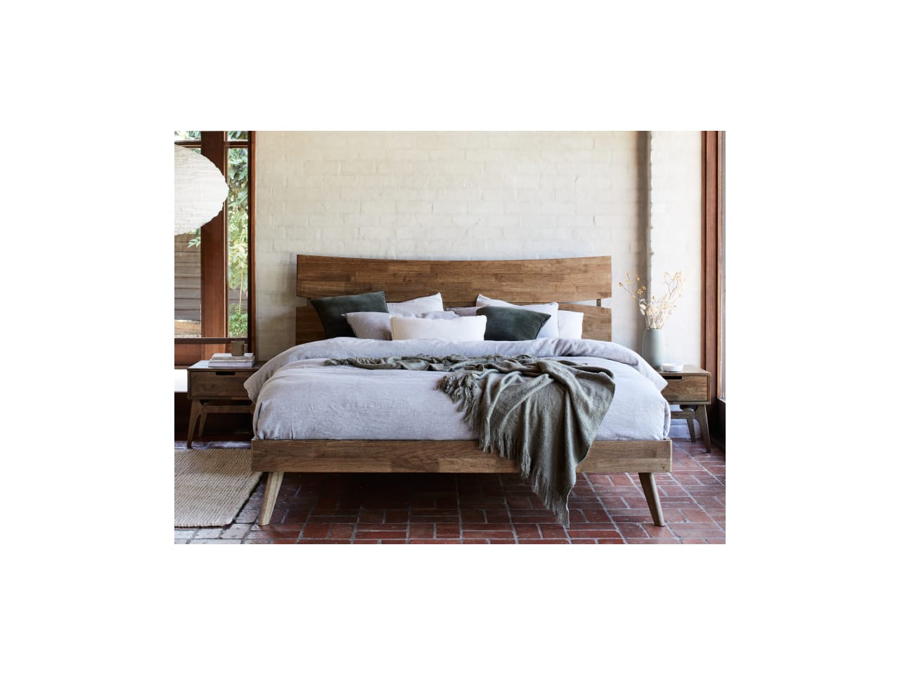 Cruz 3PCE King Bedroom Suite | Hardwood | Rustic Walnut