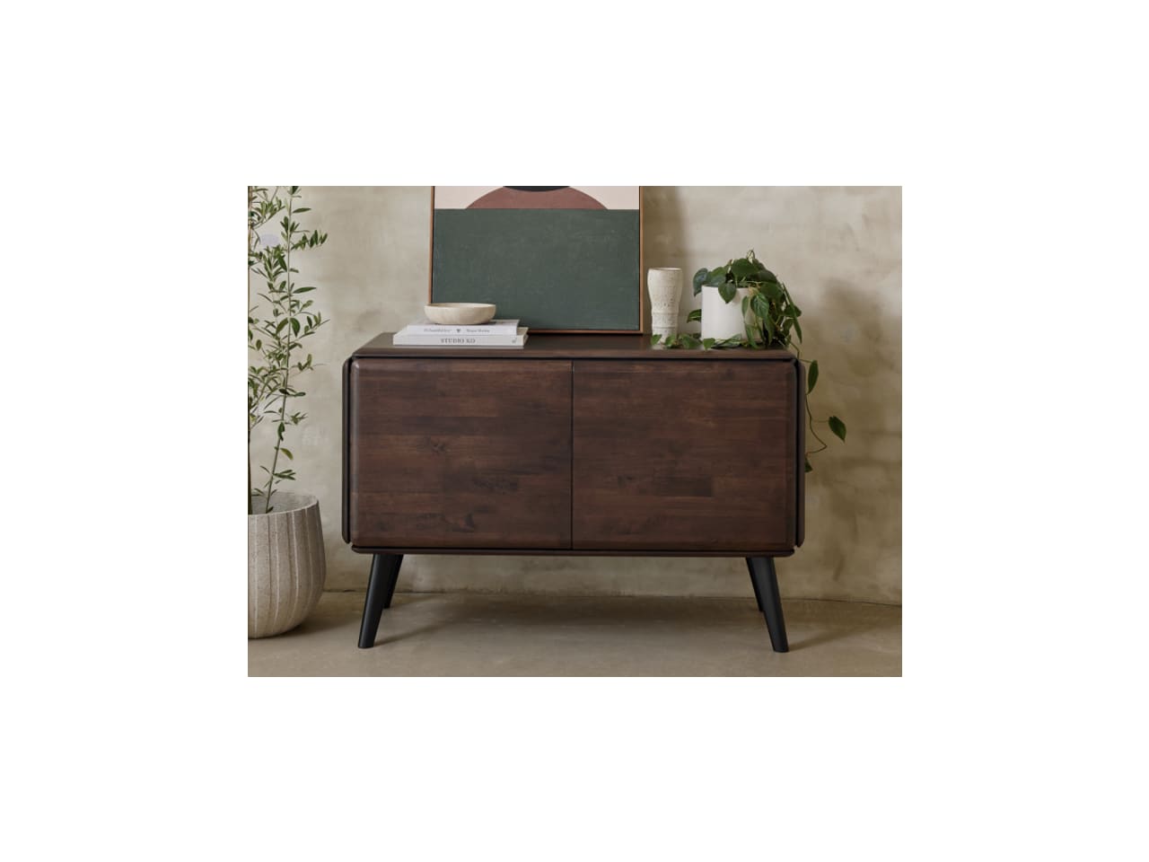 Casa Hardwood Sideboard Buffet | Arabica Walnut | 1225mm