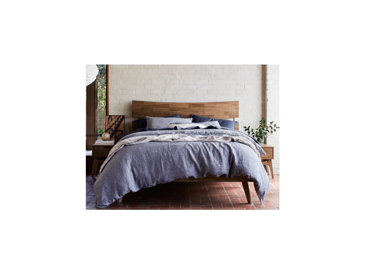 Cruz 3PCE Queen Bedroom Suite | Hardwood | Rustic Walnut