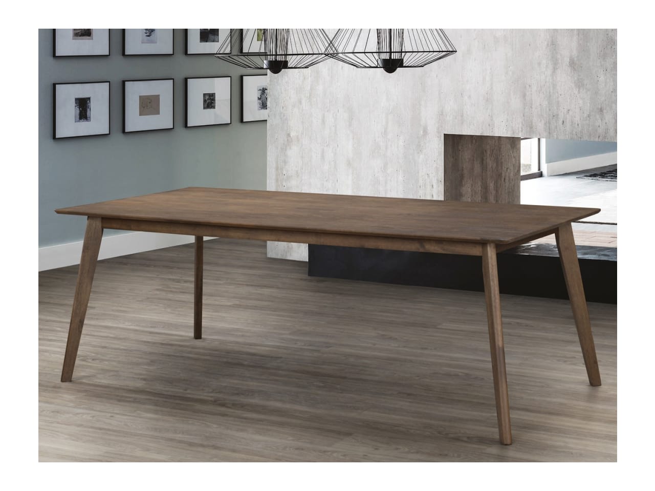 Franki Hardwood Dining Table | Rustic Walnut | 2000mm