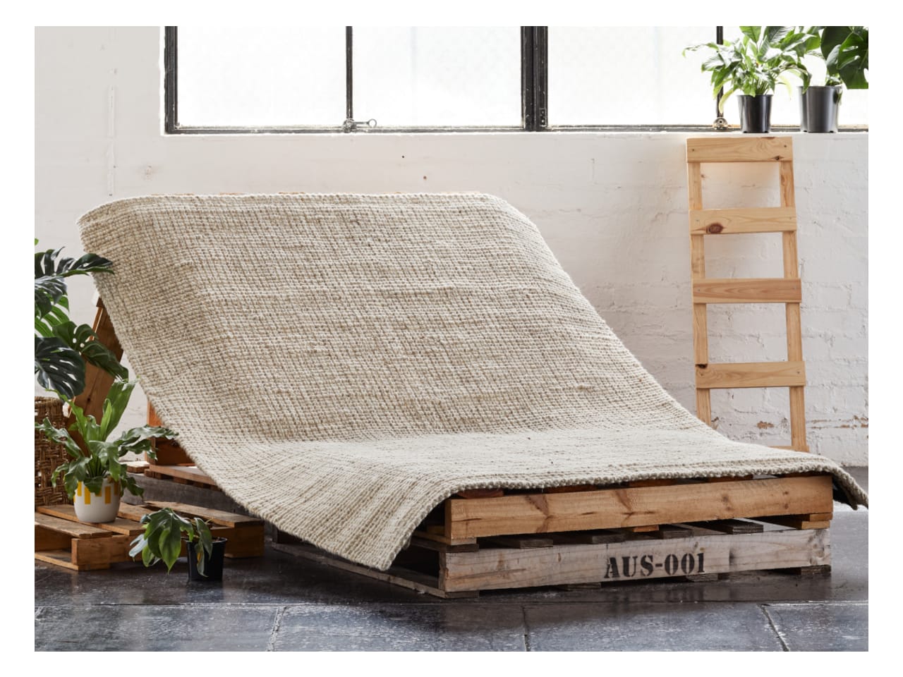 Riva Hand Loomed Wool Area Rug | Cream