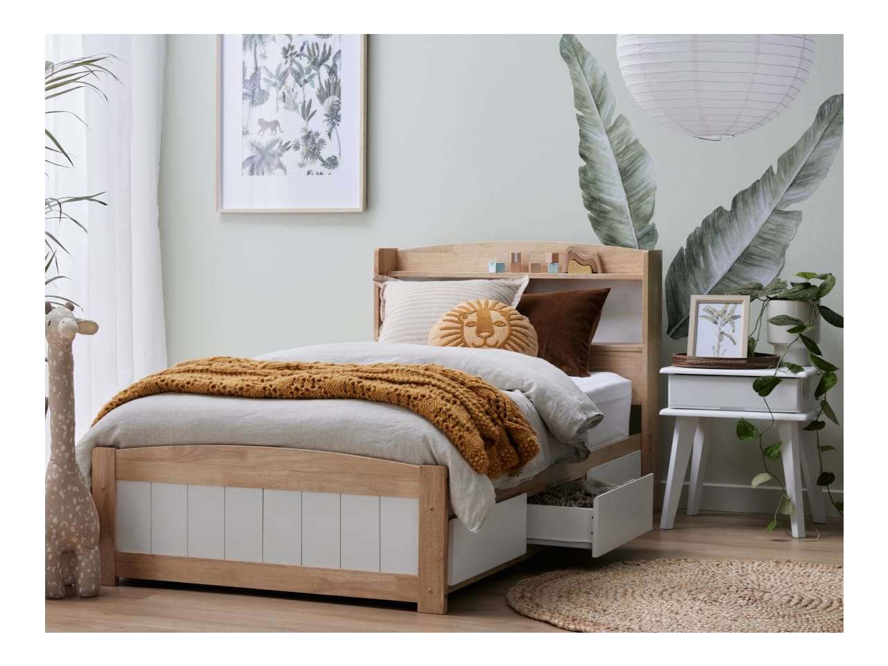 Rio 2PCE Toddler Single Bedroom Suite | Storage 