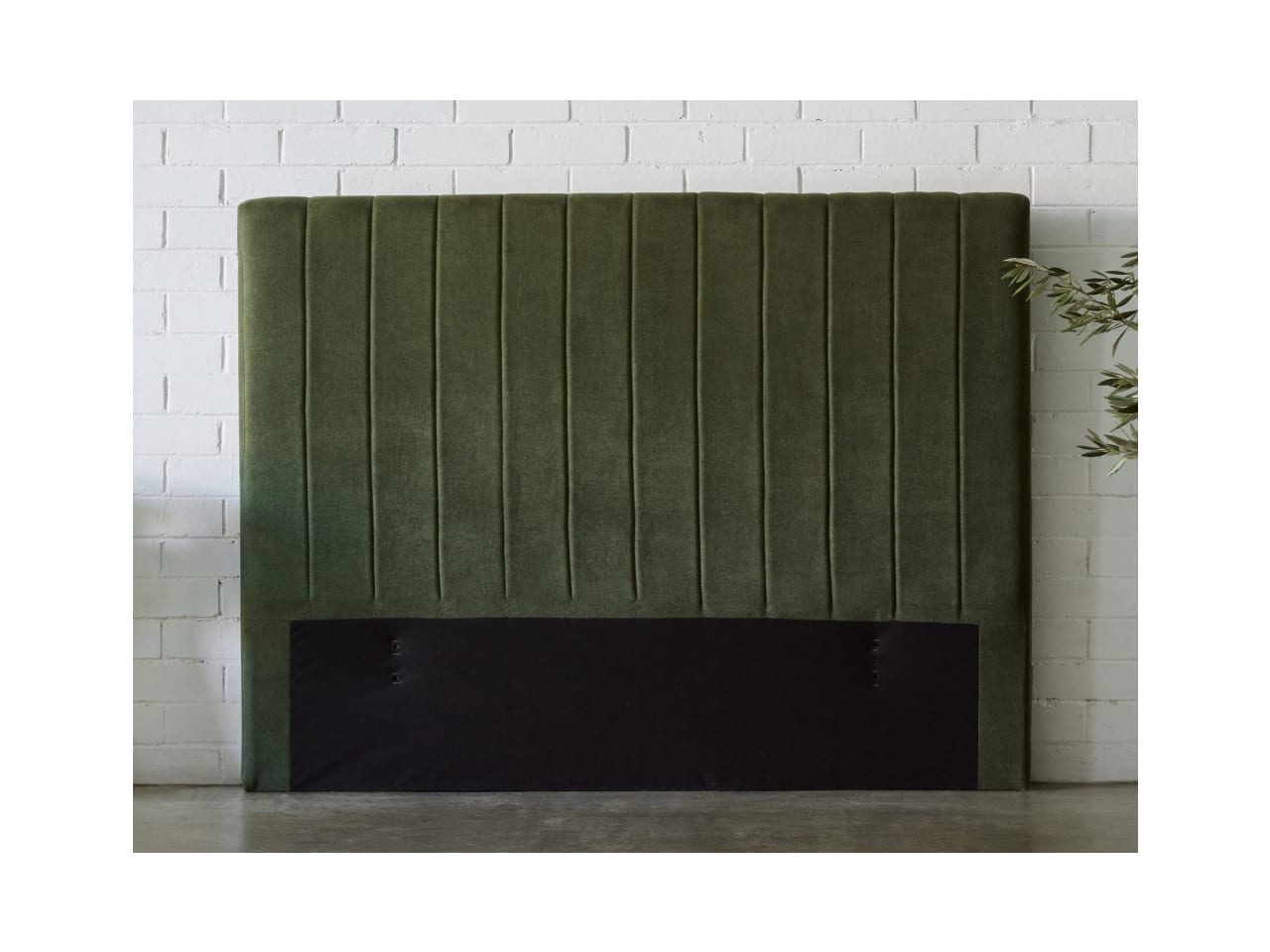 Cannes King Upholstered Headboard | Green