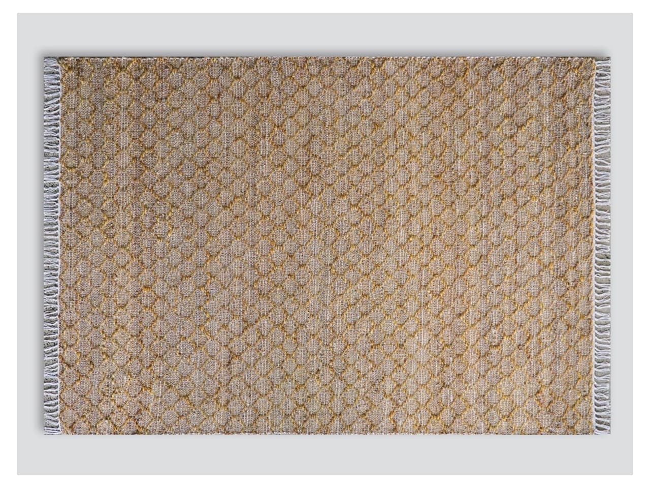 Myra Jute Pattern Rug | Mustard | 2mx 3m