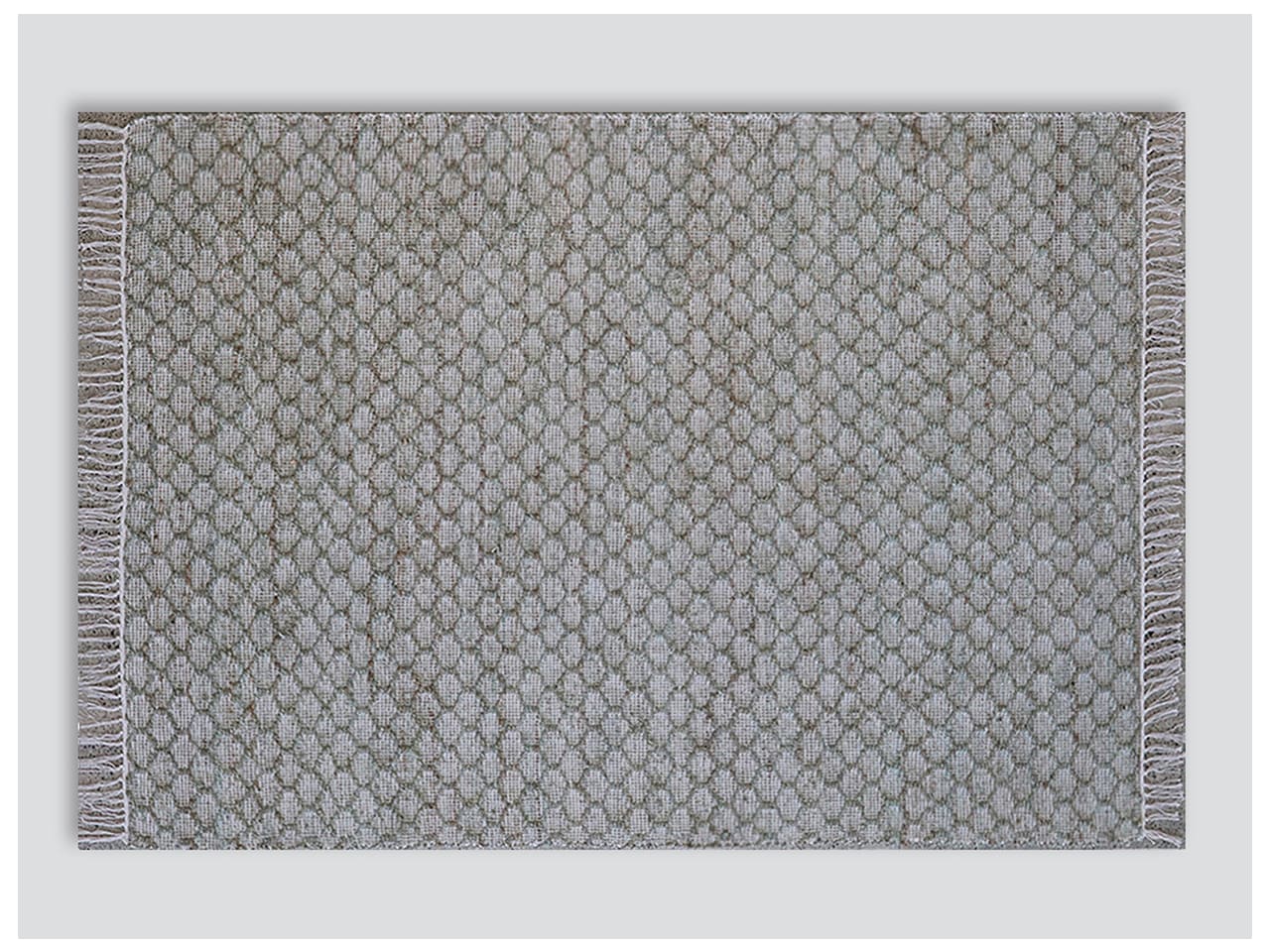 Myra Jute Pattern Rug | Green | 2m x 3m