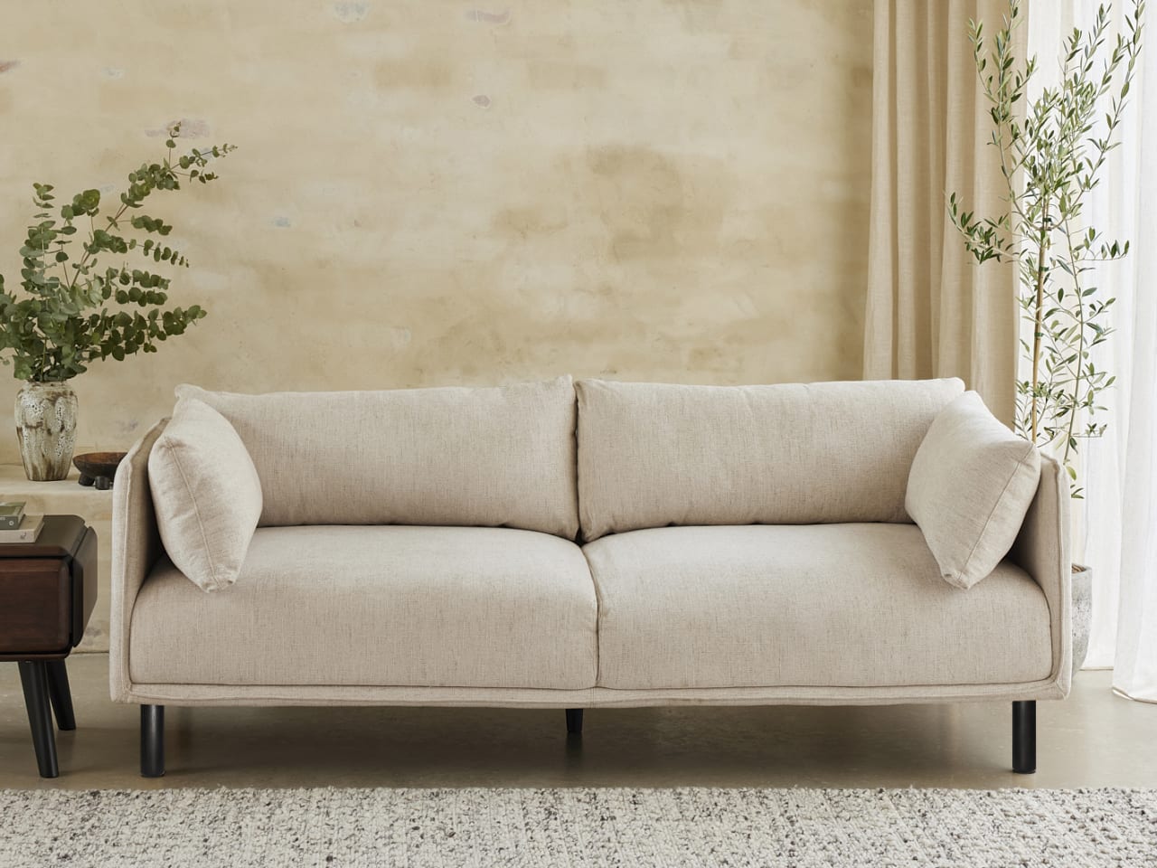 Coco Three Seater Sofa | Couch | Beige