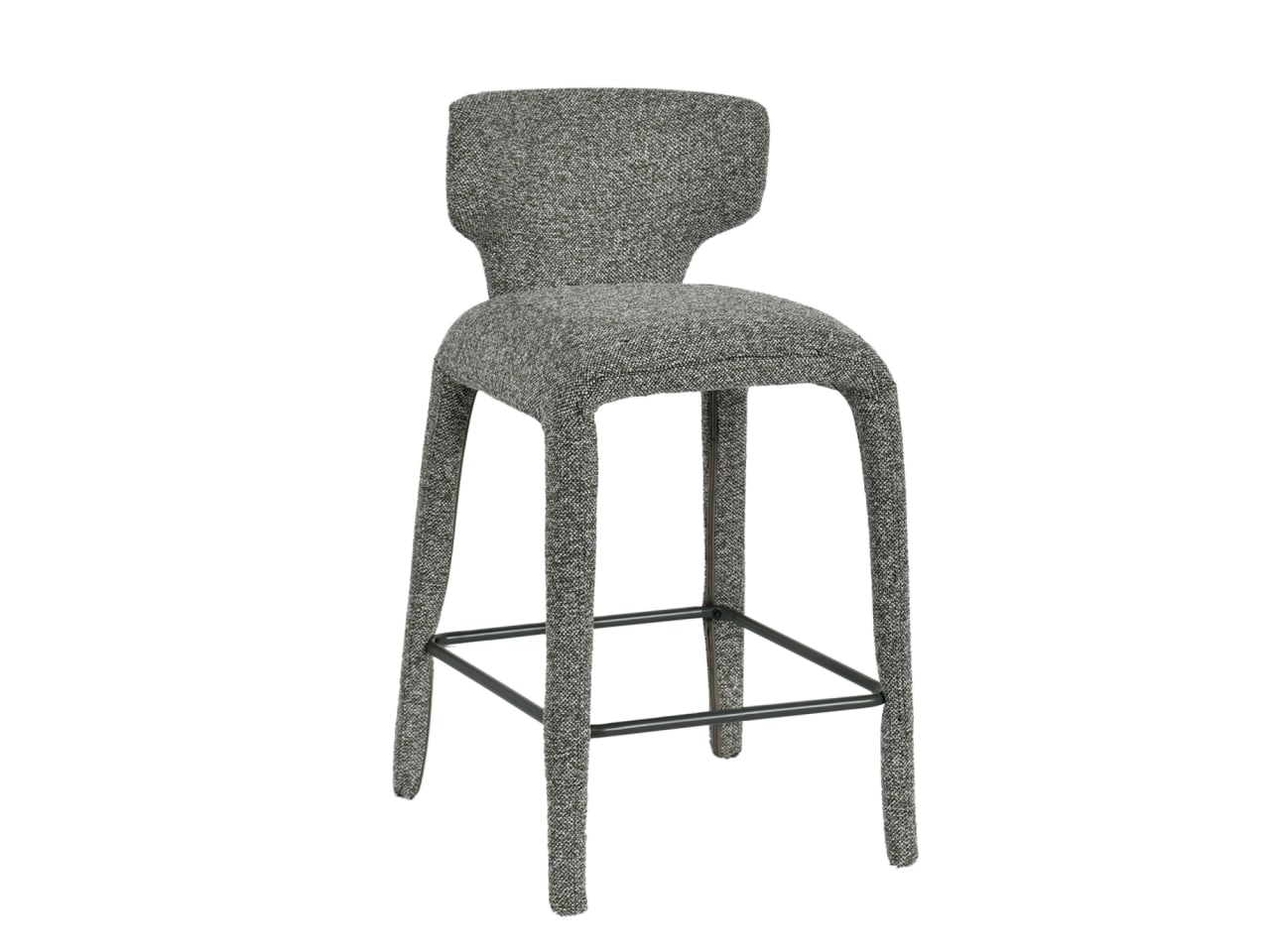 Paris Boucle Counter Stool | Sage Green Fabric